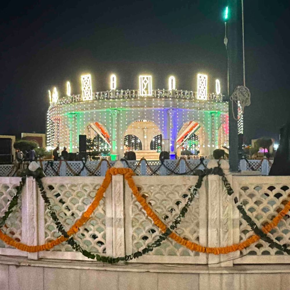 गांधी जयंती पर रामपुर की गांधी समाधि तैयार:कृषि राज्य मंत्री बलदेव सिंह औलख करेंगे ध्वजारोहण, यहां दफन हैं बापू की अस्थियां