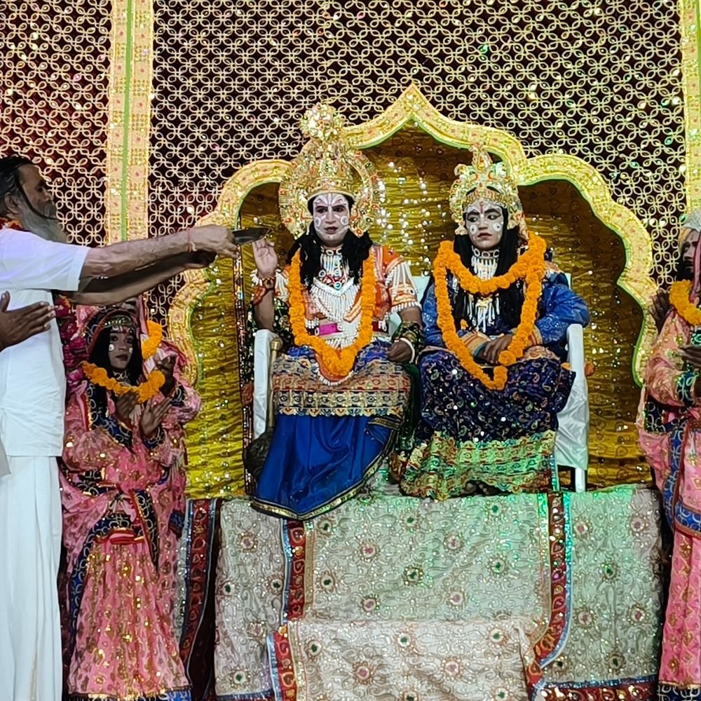 नौहझील में रामलीला महोत्सव:त्यागी महाराज बोले- 'श्री राम का चरित्र देता है आदर्श जीवन की प्रेरणा'