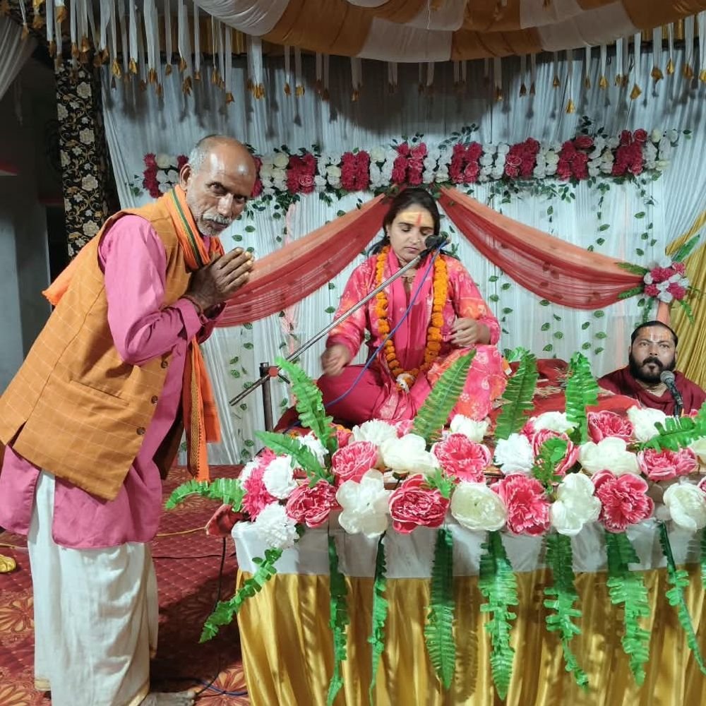 गोण्डा में रामकथा और दुर्गा सप्तशती पाठ:बिछुड़ी में श्रीराम कथा के प्रसंगों ने श्रद्धालुओं को किया भावविभोर