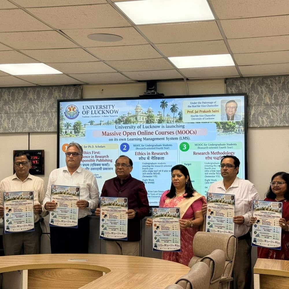 लखनऊ विश्वविद्यालय ने LMS पर तीन ऑनलाइन कोर्स लॉन्च किए:शोध में नैतिकता और पद्धति पर आधारित; 15 अक्टूबर से कर सकेंगे रजिस्ट्रेशन