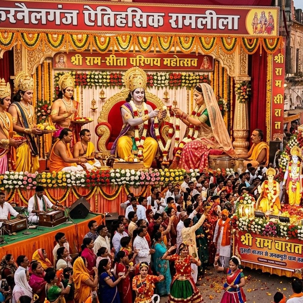 करनैलगंज में राम बारात की भव्य तैयारी:8 अक्टूबर को निकलेगी बारात, सीता-राम का होगा विवाह