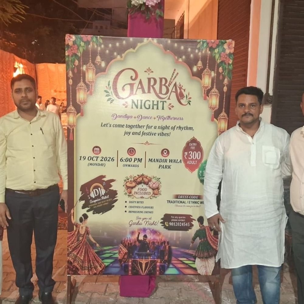 डांडिया महोत्सव का आयोजन:अग्रसेन विहार में महिलाओं और बच्चों ने किया प्रदर्शन