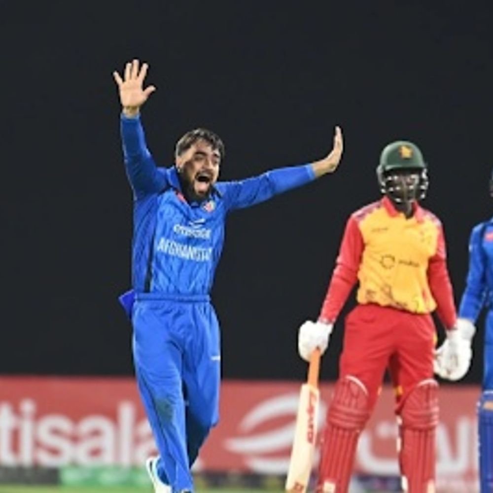 राशिद T20I में 200 विकेट लेने वाले पहले गेंदबाज बने:उमरजई ने 50 गेंदों पर 116 रन बनाए, रजा का शतक बेकार; अफगानिस्तान सीरीज जीता