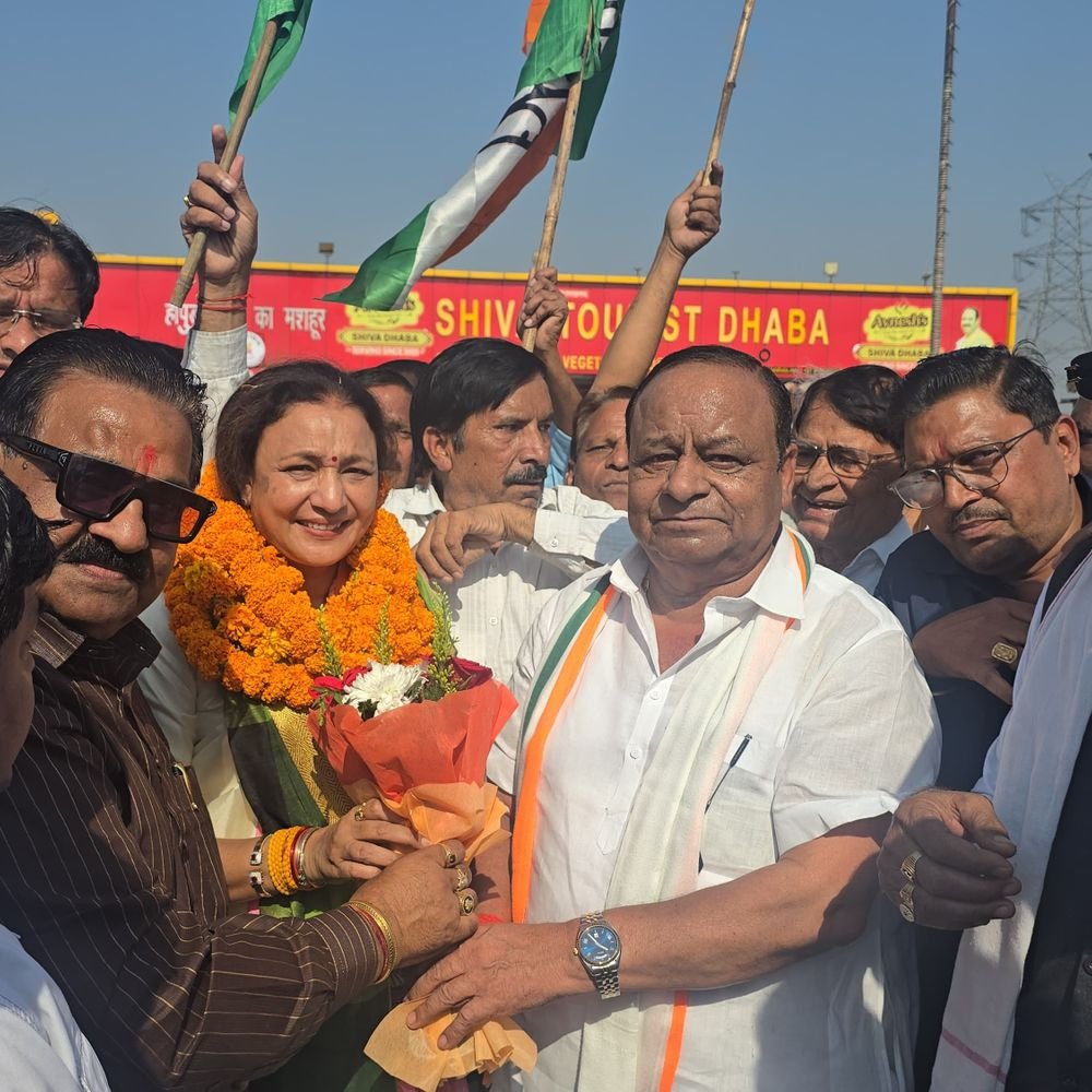 कांग्रेस प्रदेश अध्यक्ष आराधना मिश्रा का हापुड़ में स्वागत:दिल्ली महारैली की तैयारियों पर मुरादाबाद में होगी बैठक