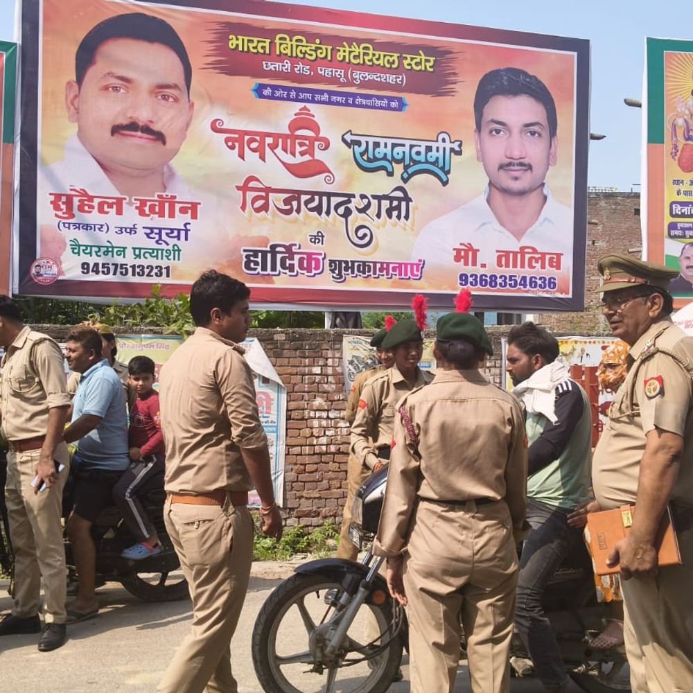 पहासू में मिशन शक्ति अभियान:एनसीसी कैडेट्स ने संभाली यातायात जागरूकता की कमान