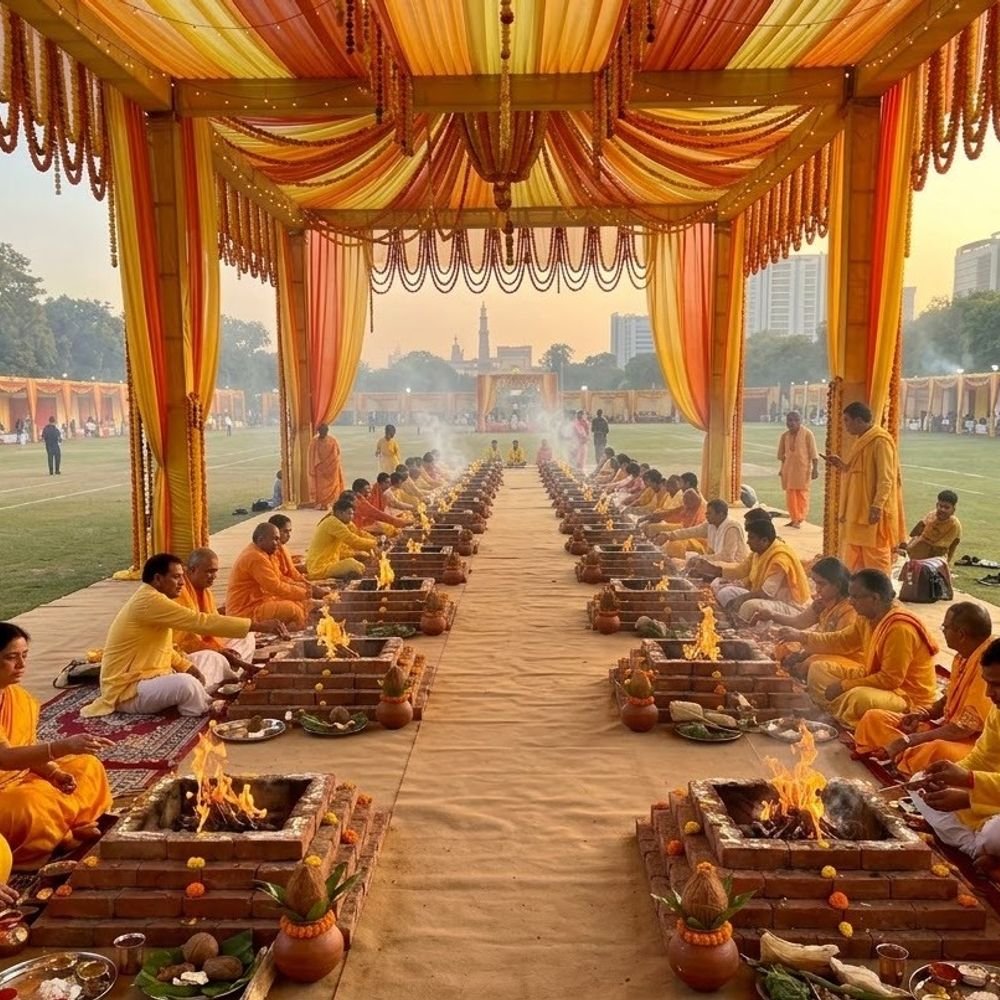21 अक्टूबर से 24 कुंडीय गायत्री महायज्ञ:आम्रपाली आईआईएम रोड स्थित एएस लॉन में चार दिवसीय धार्मिक अनुष्ठान होगा