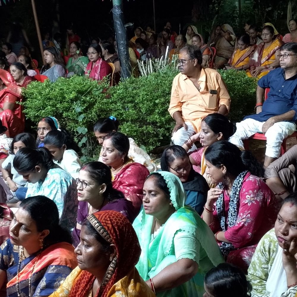 इंदिरा नगर में श्रीमद्भागवत कथा:7 दिवसीय कथा का अंतिम दिन, हवन के बाद कराया भंडारा