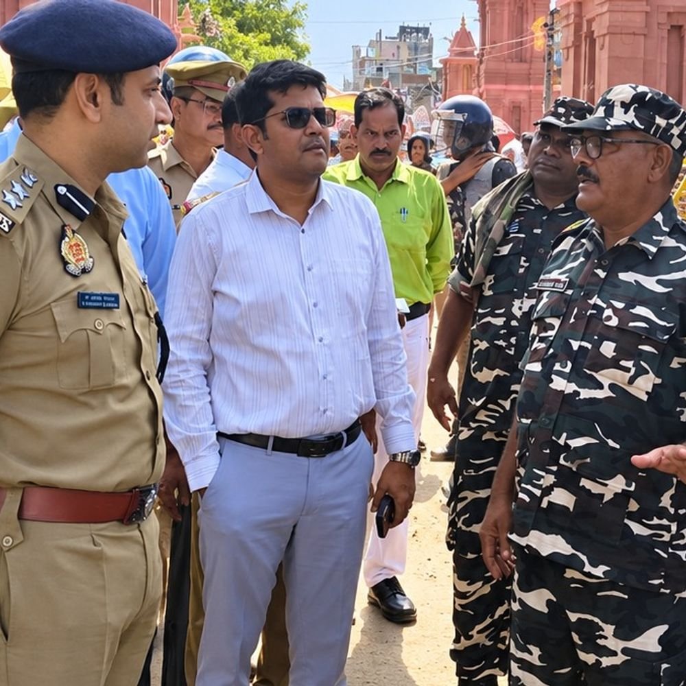 भारत-नेपाल सीमा पर DM-SSP ने किया पैदल मार्च:सुरक्षा व्यवस्था परखी, जवानों को तस्करी-घुसपैठ रोकने के निर्देश दिए
