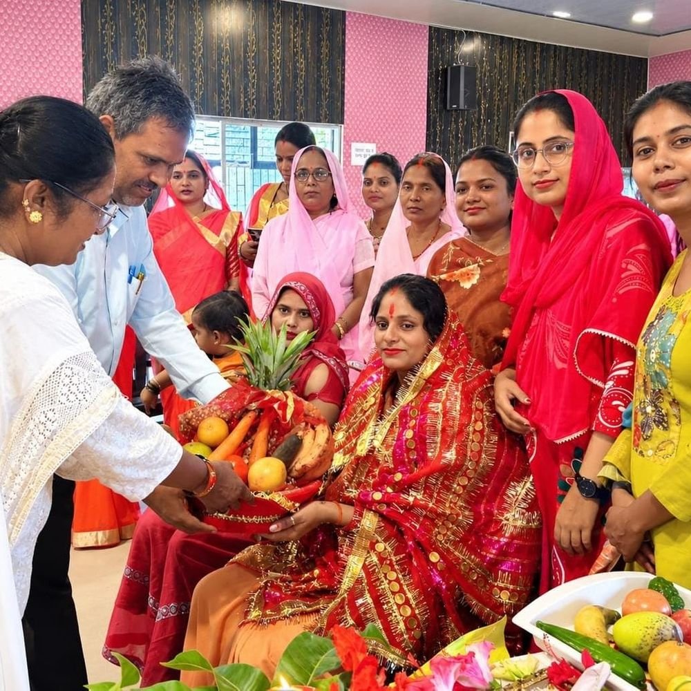 गर्भवती महिलाओं की गोद भराई और बच्चों का अन्नप्राशन हुआ:संकल्प सेवा शिविर के तहत बाल विकास विभाग ने दर्जन भर केंद्रों को जोड़ा