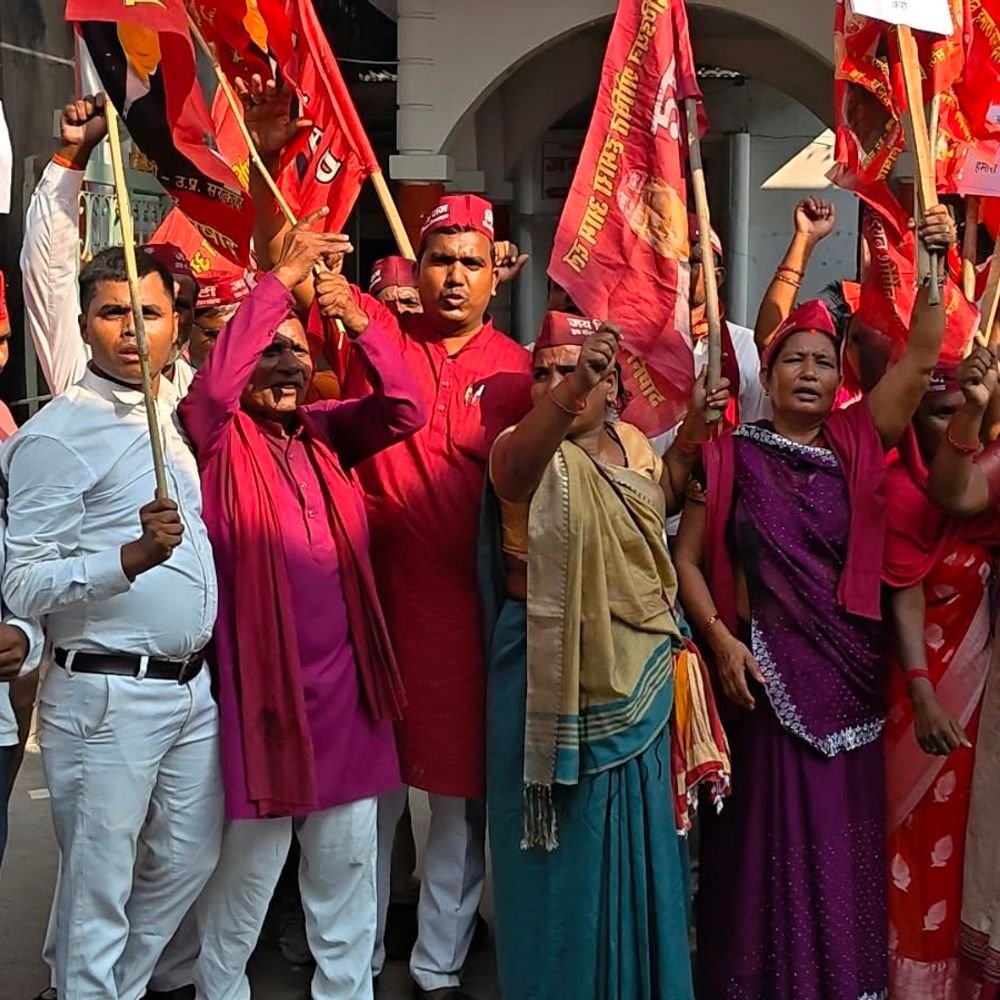 निषाद-पार्टी अध्यक्ष को जान से मारने की धमकी का आरोप:जौनपुर में कार्यकर्ताओं ने प्रदर्शन कर जांच और सुरक्षा की मांग की