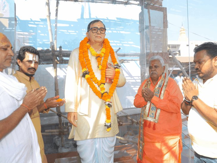 अयोध्या पहुंचे विहार विधानसभा अध्यक्ष प्रेमकुमार:रामलला का दर्शन किया, पद्मश्री आचार्य किशोर कुणाल की प्रतिमा को नमन किया