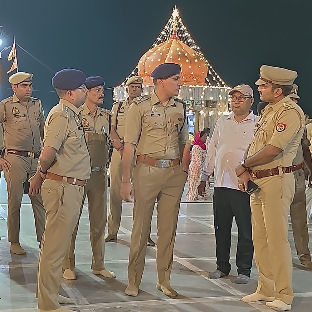 बेल्हा देवी धाम में नवरात्र पर सुरक्षा बढ़ाई गई:प्रतापगढ़ में 30 सीसीटीवी कैमरों से निगरानी, अतिरिक्त पुलिस बल तैनात