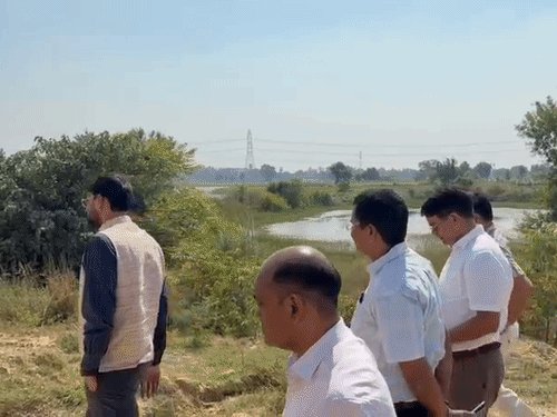 नवंबर में CM करेंगे ताल रिंग रोड का लोकार्पण:GDA उपाध्यक्ष ने निरीक्षण किया; जल्द काम पूरा करने को कहा