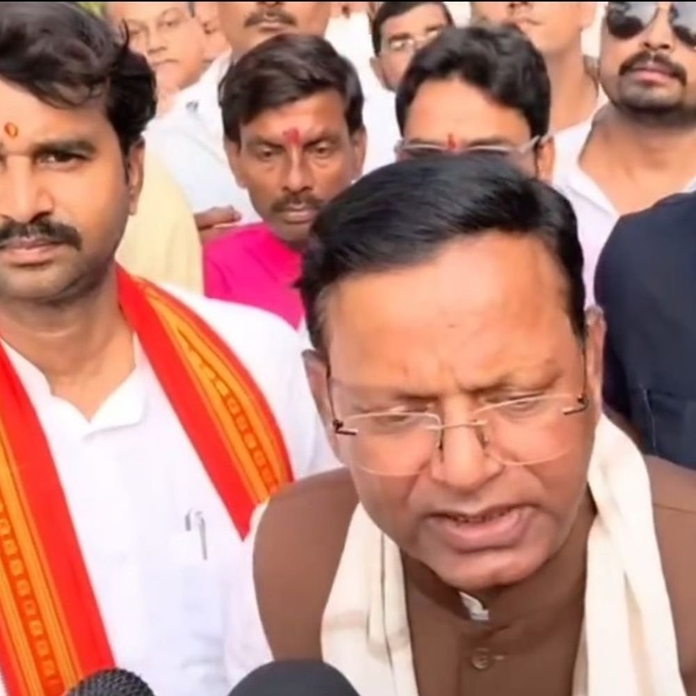 पंकज चौधरी बोले- कांग्रेस देश में अराजकता फैला रही:बस्ती में कहा- संवैधानिक संस्थाओं पर झूठे आरोप लगाकर माहौल बिगाड़ने की हो रही कोशिश