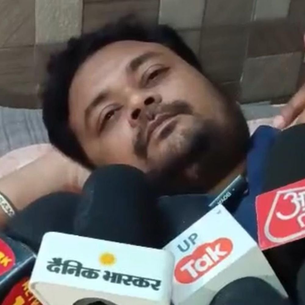 सौरभ राजपूत की मां ने थाने में दी तहरीर:बड़े बेटे राहुल को कार से मारी टक्कर, हत्या का किया गया प्रयास