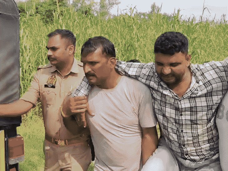 मुजफ्फरनगर में पुलिस मुठभेड़ में हिस्ट्रीशीटर गोकश गिरफ्तार:गोकशी के उपकरण-गोवंश बरामद, 28 मुकदमे दर्ज
