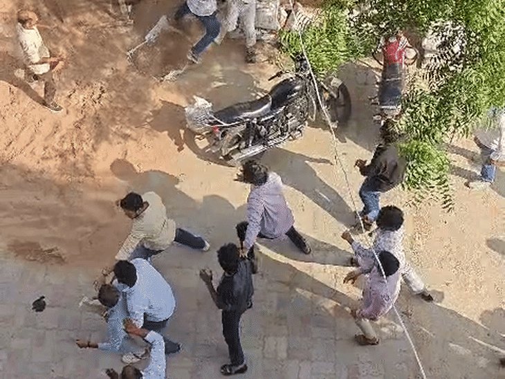 प्लॉट के विवाद में दो भाइयों में खूनी संघर्ष:लखनऊ में 30 से ज्यादा बदमाशों के साथ भाई पर हमला, जान से मारने की धमकी दी