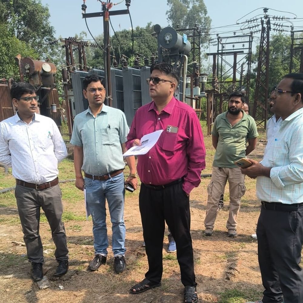 बिजनौर में एमडी का औचक निरीक्षण:31 अक्टूबर तक नया बिजलीघर चालू करने के निर्देश