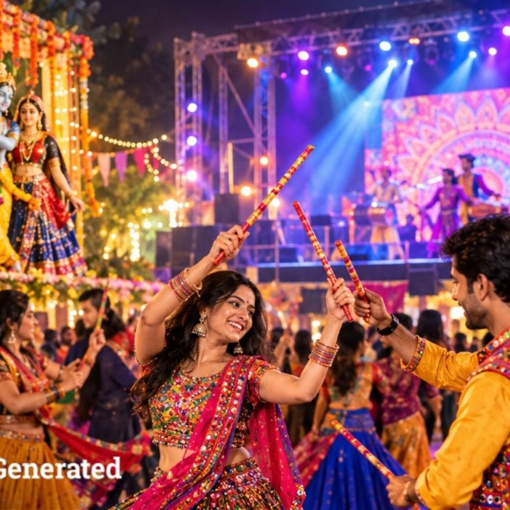 कानपुर में डांडिया नाइट होगी आयोजित:लाजपत भवन में सजेगी गरबा महफिल, ढोल-ताशा और झांकियां रहेंगी आकर्षण