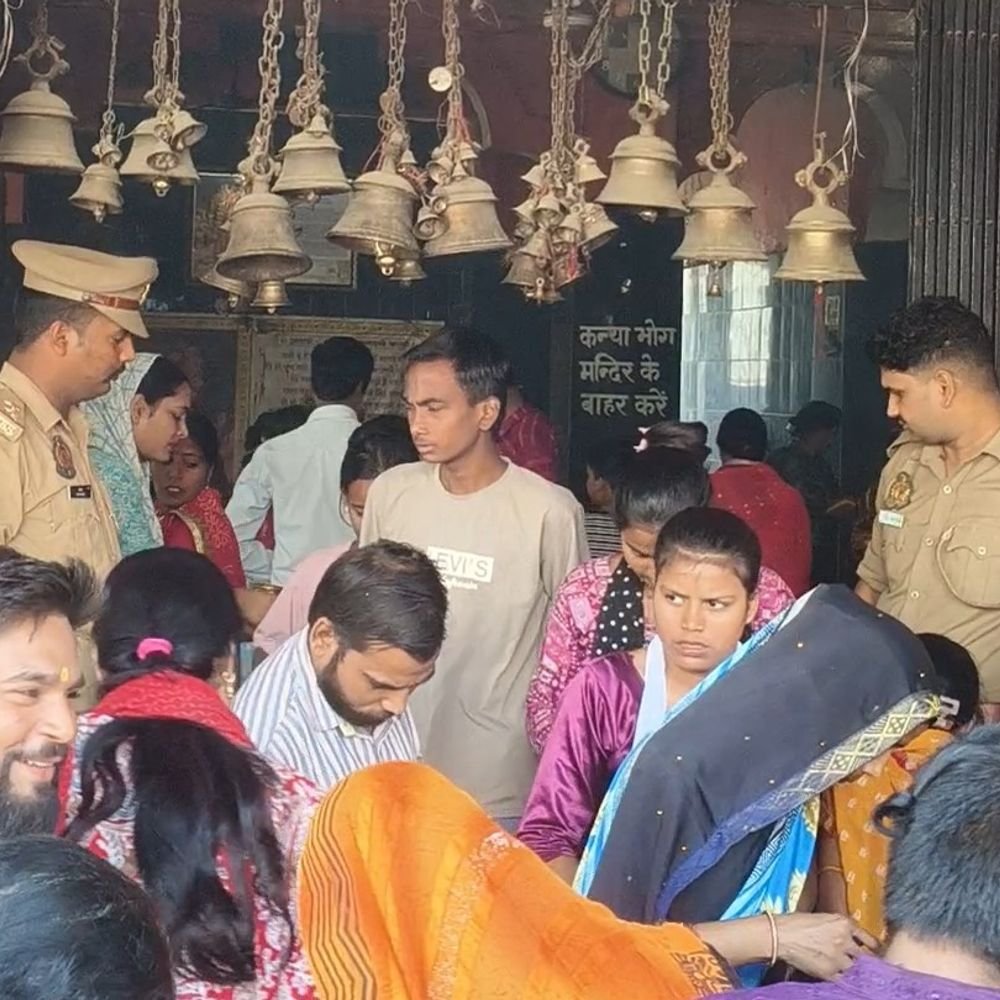 शारदीय नवरात्र की नवमी पर भक्तों ने कन्या पूजन किया:मंदिरों में मां का आशीर्वाद लिया, रामनवमी भी धूमधाम से मनी