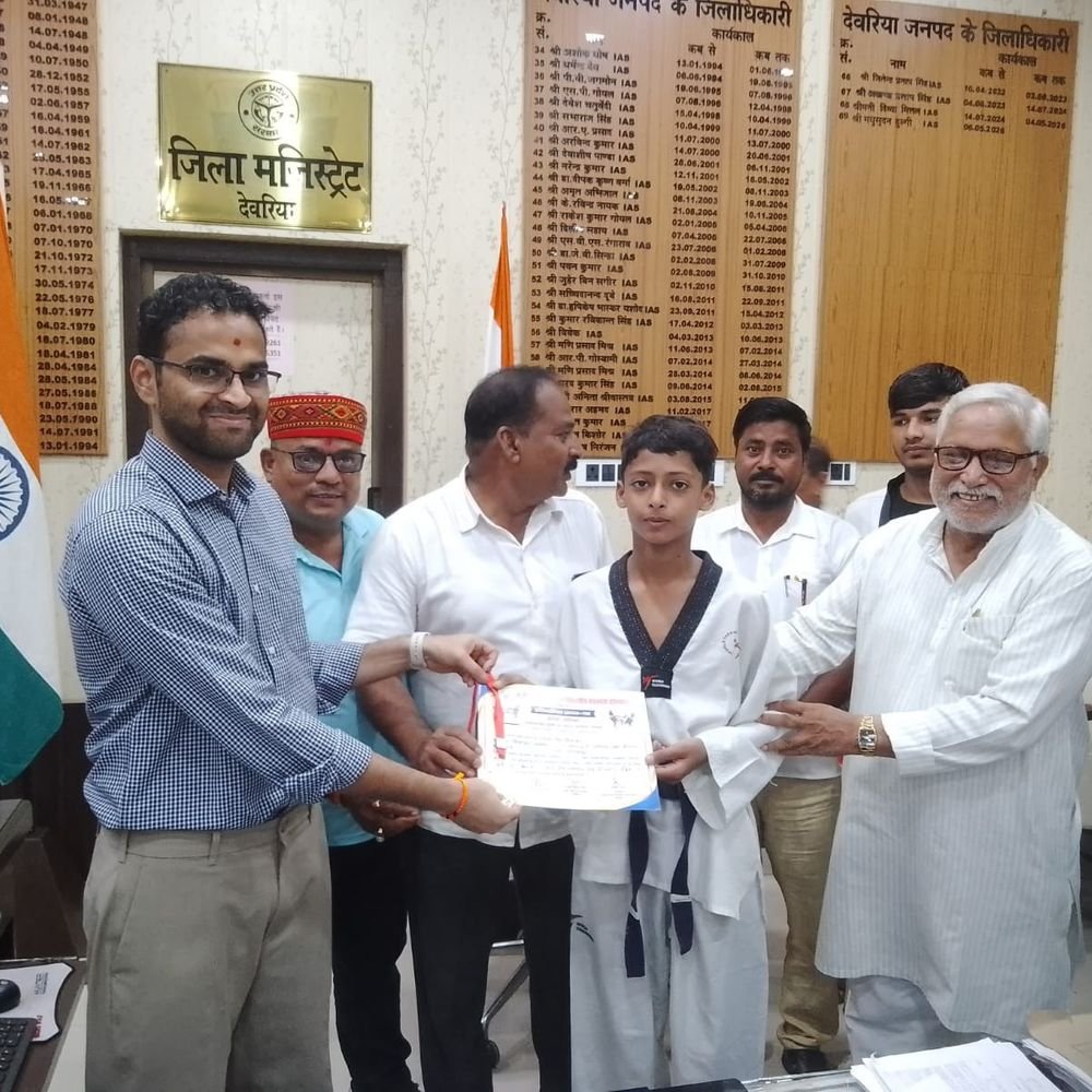 देवरिया के दो खिलाड़ियों ने राज्य ताइक्वांडो में जीता गोल्ड:अयान ने फाइनल 16-1 से जीता, दोनों का यूपी टीम में चयन