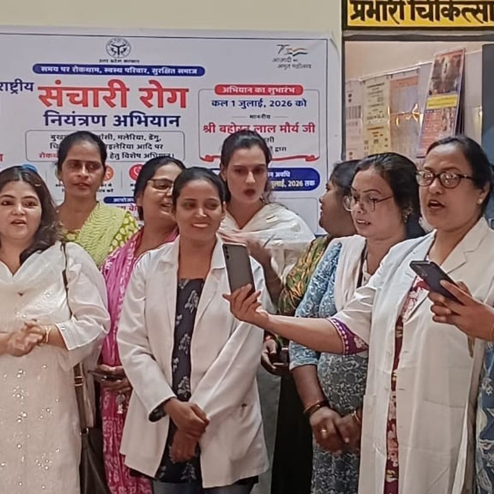 भोजीपुरा सीएचसी में जयंती मनाई:ध्वजारोहण करके महापुरूषों को दी गई श्रद्धांजलि