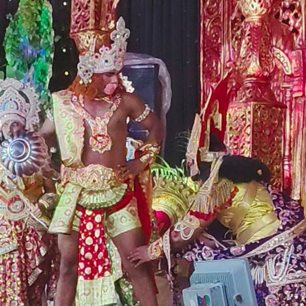 मुरादाबाद में रामलीला का मंचन, अंगद ने रावण को ललकारा:राम-विभीषण मित्रता और रामसेतु निर्माण ने जीता दर्शकों का दिल