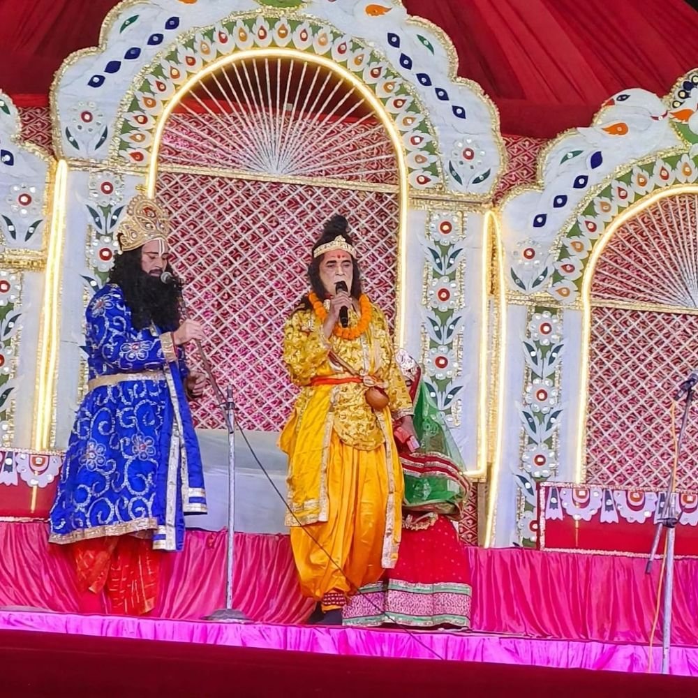 बुलंदशहर में भगवान राम की लीलाओं का मंचन:ताड़का वध के बाद भगवान राम ने अहिल्या को श्राप से दिलाई मुक्ति