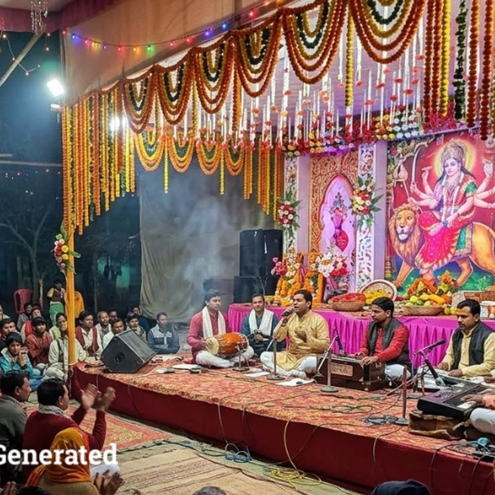 अयोध्या में मां दुर्गा का जागरण आयोजित:भक्ति संगीत की सजेगी महफिल, गायकों द्वारा कीर्तन प्रस्तुति होगी