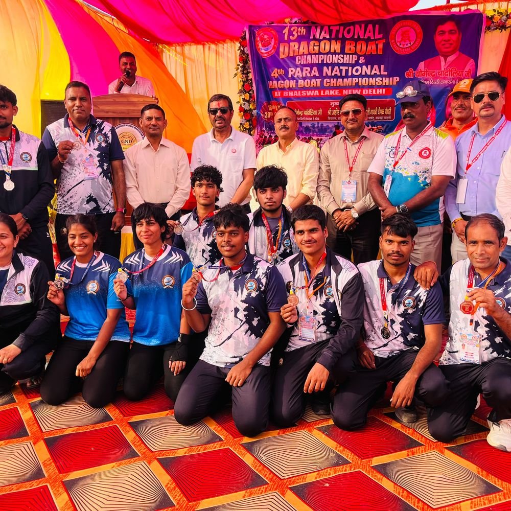 ड्रैगन बोट चैंपियनशिप में जीते पदक:सहारनपुर के 6 खिलाड़ियों की सफलता, थरौली क्लब से चमकी ग्रामीण प्रतिभा