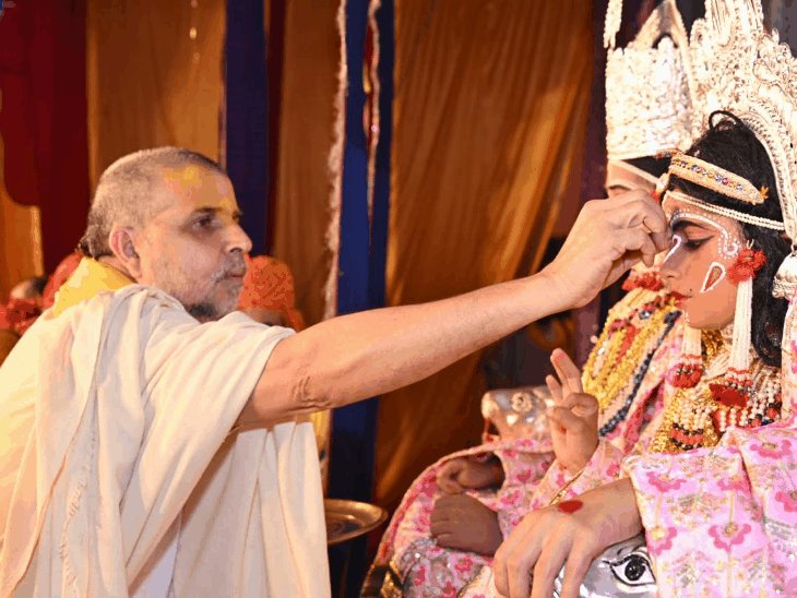 अयोध्या में स्मारक सदन की पौराणिक रामलीला का आरंभ:राममय हुआ भगवदाचार्य स्मारक सदन, भाव धारा में डूबे श्रद्धालु