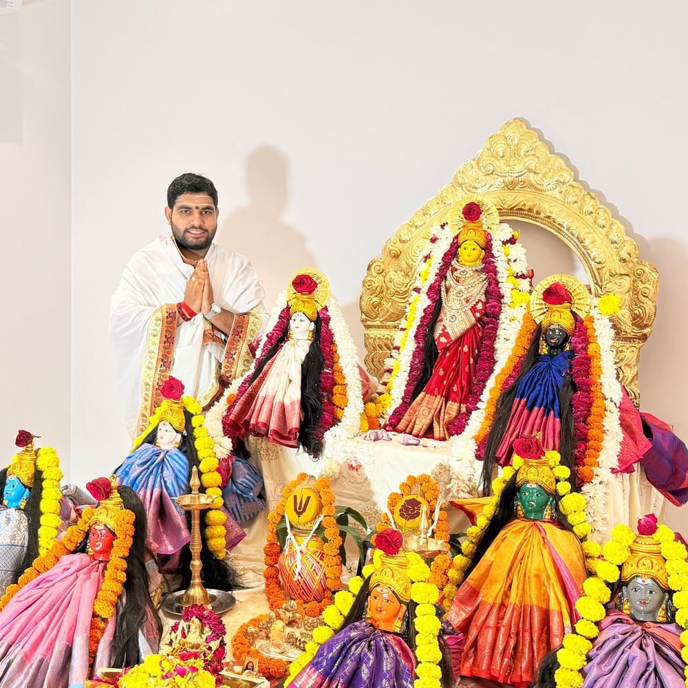 नौ दिवसीय नवचण्डी दुर्गा पूजा:शारदीय नवरात्र पर नौ दिवसीय अनुष्ठान शुरू, काशी के आचार्य करा रहे शास्त्रोक्त पूजा