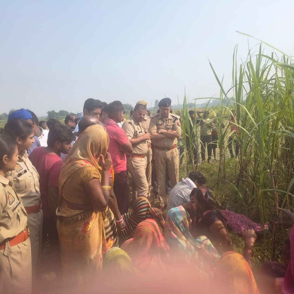 सुल्तानपुर में गन्ने के खेत में मिला युवक का शव:साइकिल और एक पैर की चप्पल गायब; बेटी ने जताई हत्या की आशंका