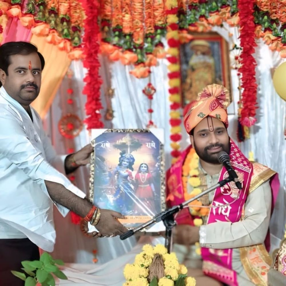भागवत कथा में मोक्ष प्राप्ति का संदेश:आचार्य राजीव शास्त्री ने बताया- भागवत श्रवण से मिलता है मोक्ष का मार्ग