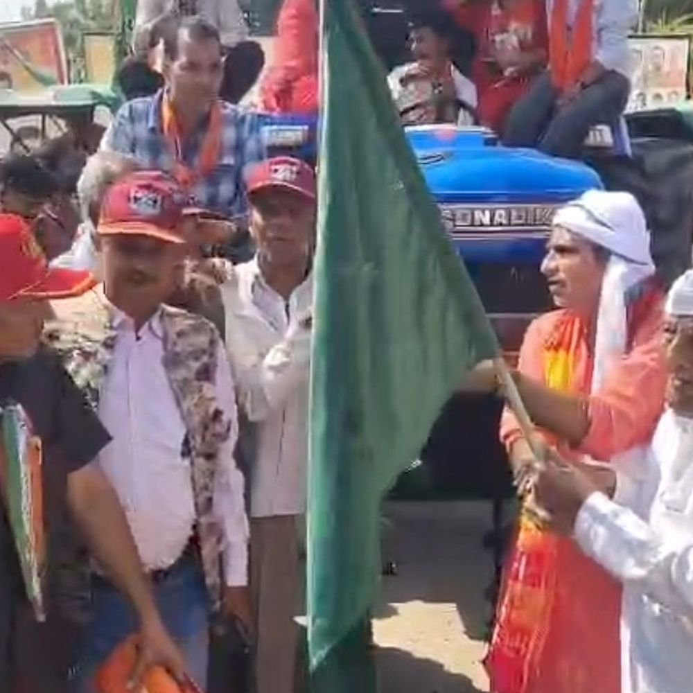विधायक प्रदीप चौधरी बोले- सीएम योगी कलयुग के हनुमान:2027 में फिर बनेगी भाजपा सरकार, निकली किसान सम्मान संकल्प ट्रैक्टर रैली
