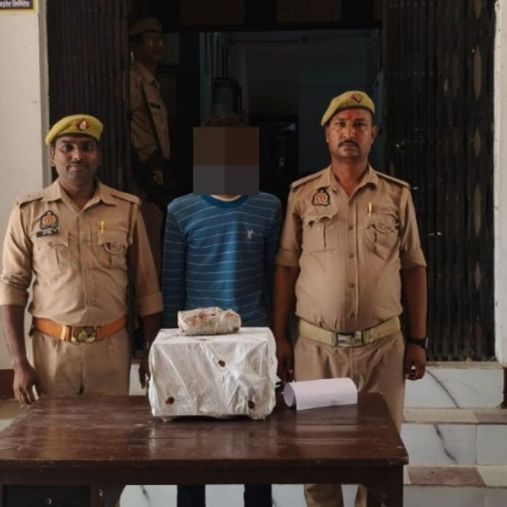विद्यालय से चोरी करने वाला शातिर चोर गिरफ्तार:स्टेबलाइजर और 2 CCTV कैमरे भी बरामद, गोपीगंज पुलिस का खुलासा