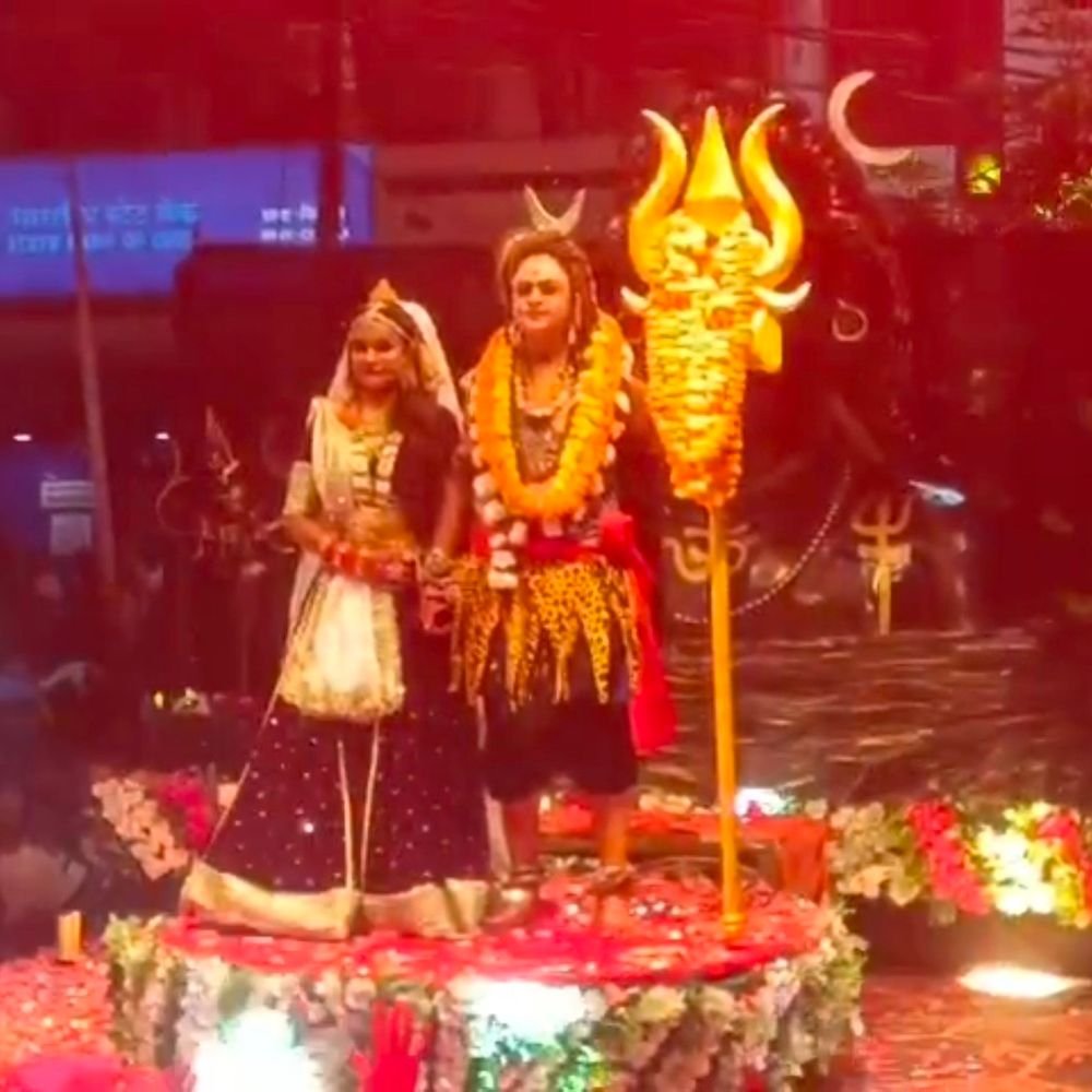 प्रतापगढ़ में भूत-प्रेतों की टोली संग निकली शिव बारात:चिलबिला में हुआ शिव-पार्वती का विवाह, शहर में उमड़ी श्रद्धालुओं की भीड़