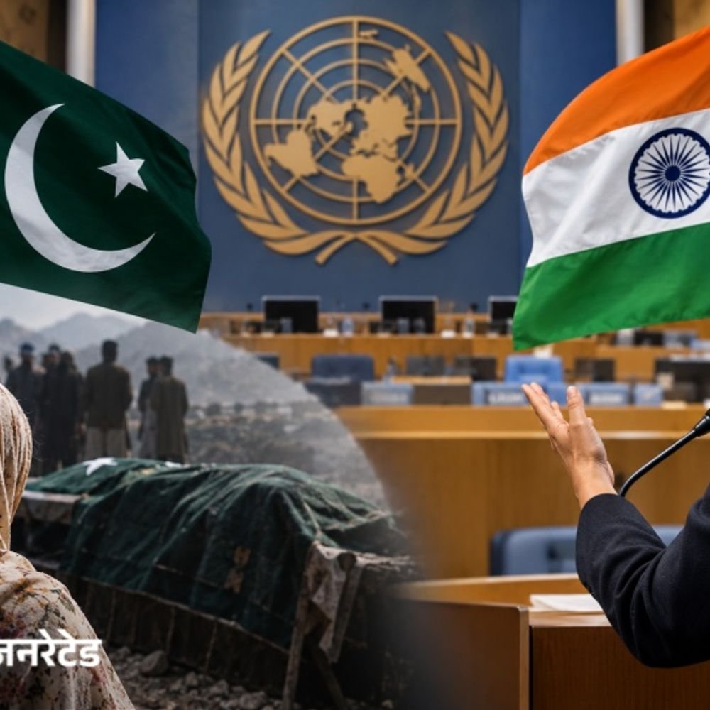 भारत बोला- पाकिस्तान अल्पसंख्यकों पर हमें नसीहत न दे:PAK का आरोप- फर्जी मुठभेड़ में कश्मीरी मर रहे, उन्हें सम्मान से दफनाने का हक भी नहीं