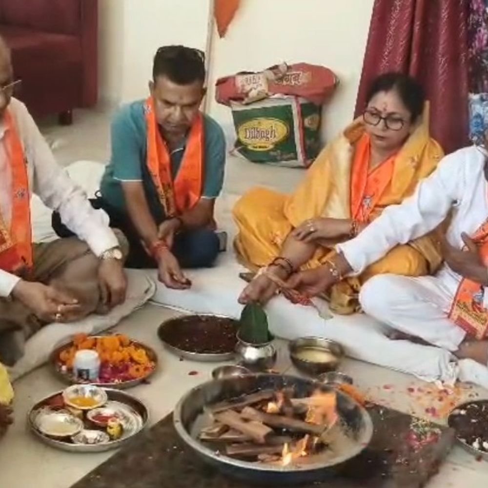 मुरादाबाद में लाजपत नगर में रामलीला मंचन 8 अक्टूबर से:मंचन से पहले विधि विधान से किया गया रामलीला मैदान में पूजन