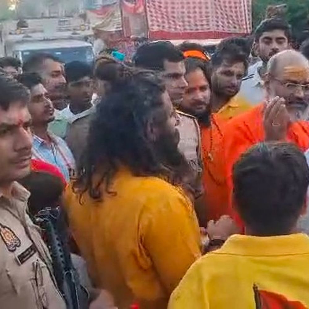 सहारनपुर के मां भगवती मेले में रोहित-प्रधान की दो टूक:बोले-ताकत में आए तो हलवा-पराठा नहीं बिकेगा, यति नरसिंहानंद ने कहा- धर्म की लड़ाई में साथ हूं