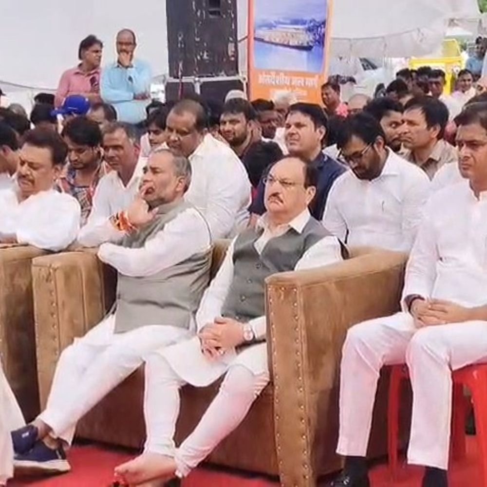 केंद्रीय मंत्री जेपी नड्डा सेवा संकल्प ज्योति यात्रा में शामिल:पीएम मोदी को सुना, 2047 तक विकसित भारत बनाने का संकल्प लिया
