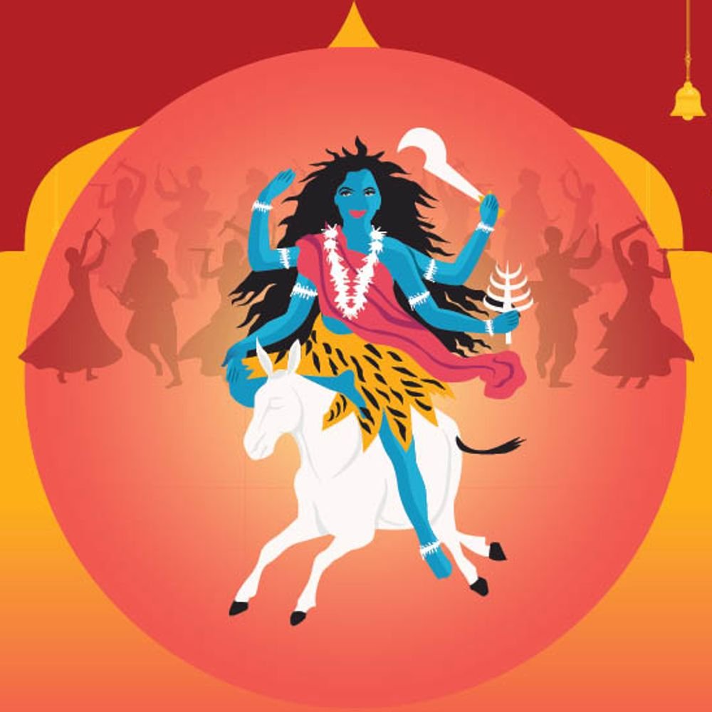 नवरात्रि का सातवां दिन:आज करें मां कालरात्रि की पूजा, देवी को चढ़ाएं गुड़, जानिए देवी के इस स्वरूप की कथा और पूजा विधि