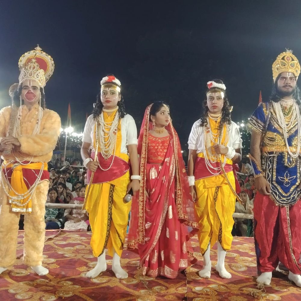 घाटमपुर बना अयोध्या, पुष्पक विमान से उतरे राम:14 साल बाद अयोध्या लौटे, भरत का विलाप देख दर्शकों की आंखें नम