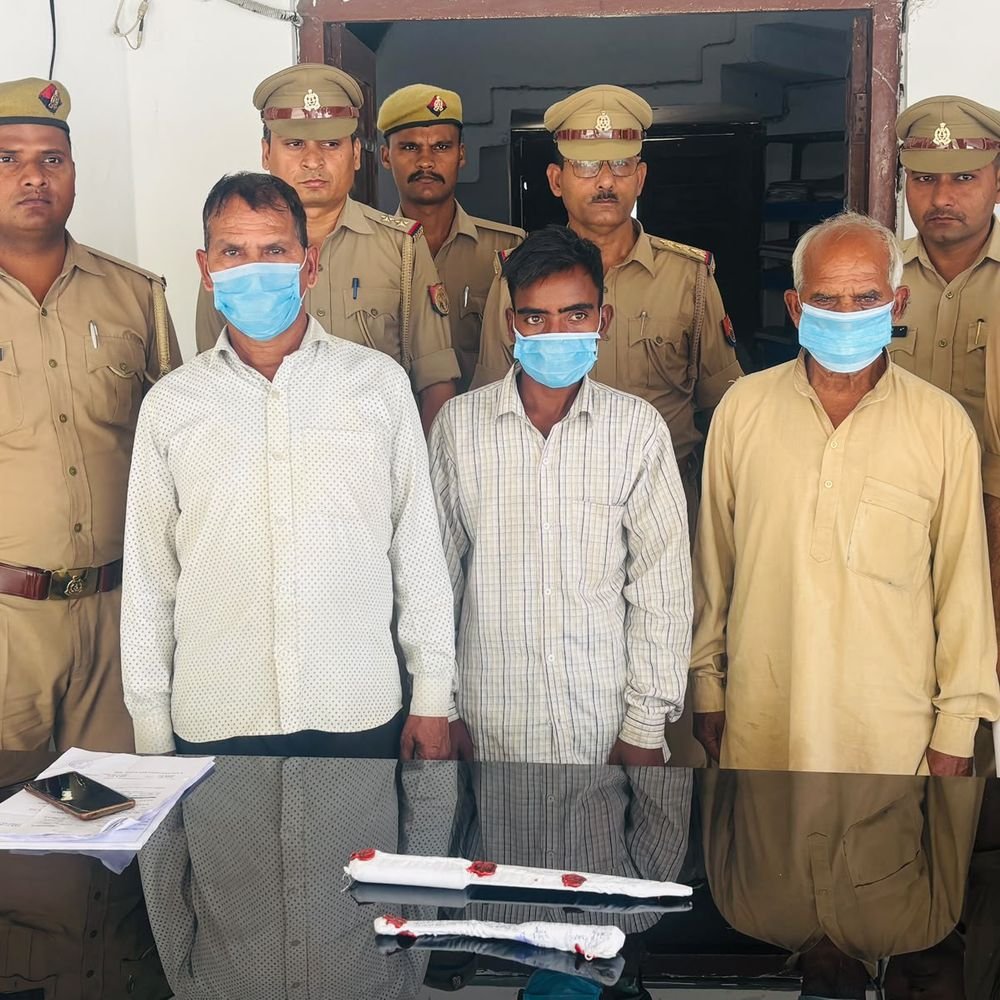 रामपुर में जमीनी विवाद में दुकानदार की हत्या,3 आरोपी गिरफ्तार:डेढ़ साल पहले खरीदी जमीन की रकम को लेकर चल रही थी रंजिश