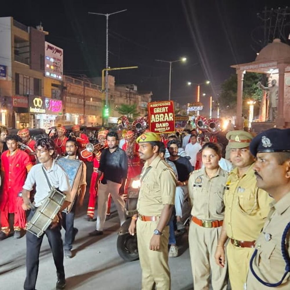 रावण दिग्विजय यात्रा को लेकर पुलिस अलर्ट:ASP ने मार्ग का जायजा लिया, सुरक्षा के निर्देश दिए