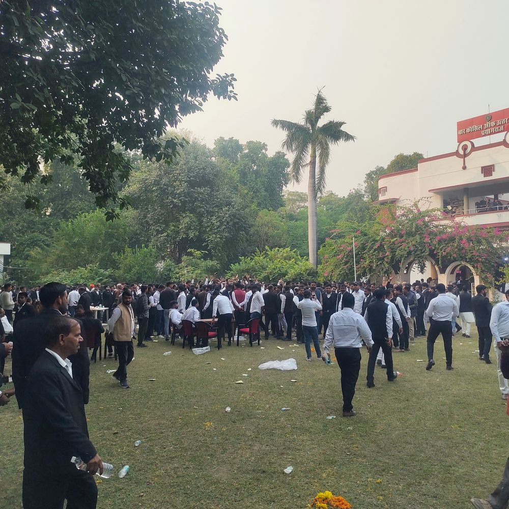 यूपी बार काउंसिल चुनाव में 2 प्रत्याशी बाहर:50वें एलिमिनेशन राउंड में 1940 मत गिने गए, 1,697 वैध मिले, 243 ट्रांसफर नहीं हुए