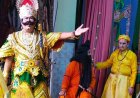 लखनऊ महानगर रामलीला में धनुष यज्ञ और लक्ष्मण-परशुराम संवाद:दर्शकों का ध्यान खींचा, कैकई-मंथरा संवाद का भी मंचन