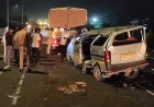 एटा में इको कार पलटने से महिला की मौत:सुन्ना नहर के पास हादसा, चार यात्री घायल; चालक भी चोटिल, पुलिस जांच में जुटी