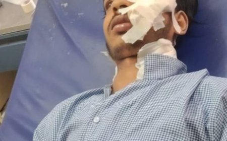 प्रतिमा विसर्जन में चाकू-भुजाली से हमला करने वालों पर FIR:डांस करने पर विवाद हुआ, घायल को लगे 32 टांके