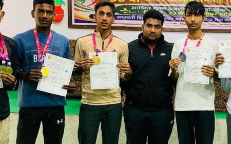खेलकूद प्रतियोगिता में छात्रों की उपलब्धि:38वीं क्षेत्रीय एथलेटिक्स प्रतियोगिता में हिमांशु कुमार सहित छह खिलाड़ियों ने हासिल की जीत